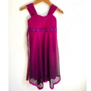 28—GIRLS PURPLE SLEEVELESS DRESS